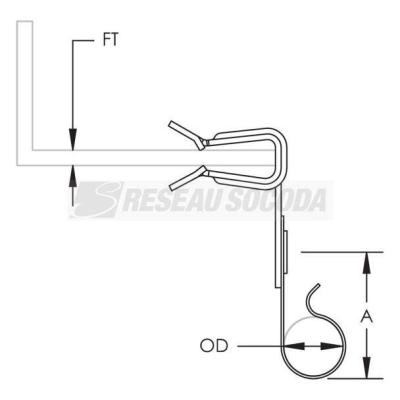  Support de C�ble 12,4-16mm, IP 