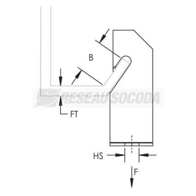  Attache de panne en �Z�, pour 