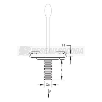  Attache support de faux plafon 