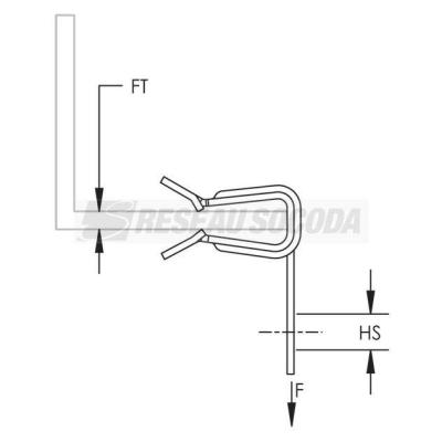  Attache IPN 3-8mm cha�nette 