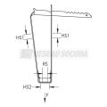  Attache profil� trap�zoidal, � 