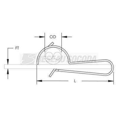  Attache Serre-c�ble LR1 