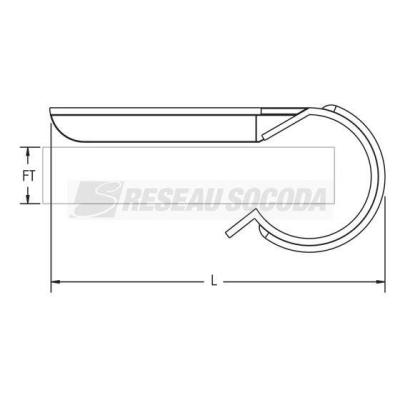  Attache Serre-c�ble LB3B 