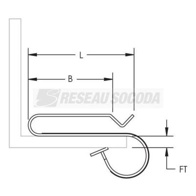  Attache Serre-c�ble LF3 
