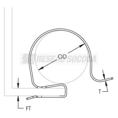  Attache bord de t�le 2-4mm, c� 