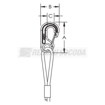  Kit C�ble Tendu horizontal 6mm 