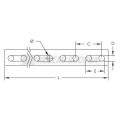  Rail en U, perfor�, PG, 30x30x 