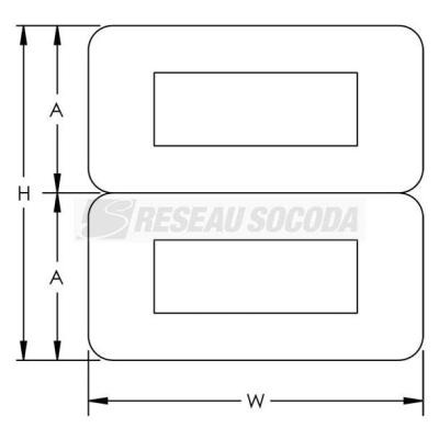  Bouchon de finition, rail stru 
