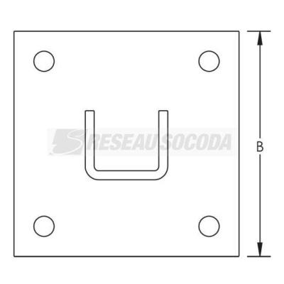  Embase pour profil strut A, GA 