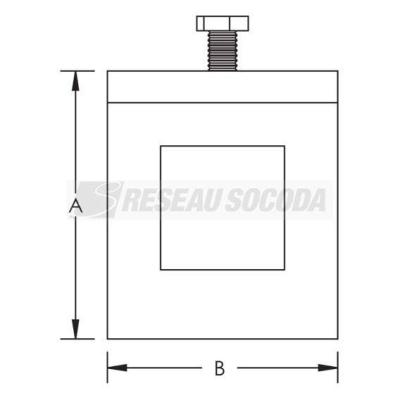  Crapaud pour profil 41x41, GAC 