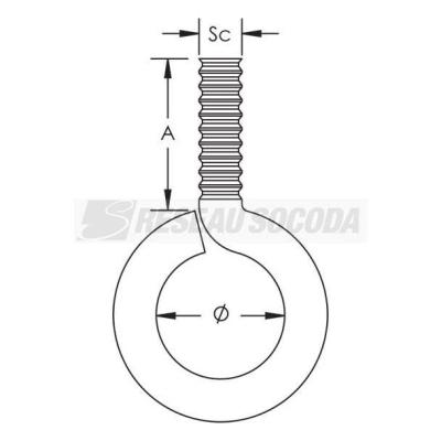  Piton m�trique M10X14mm 