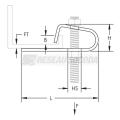  Attache de panne, tige filet�e 