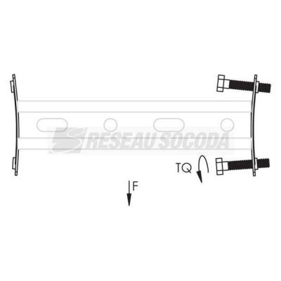  Attache poutre, interne, acier 