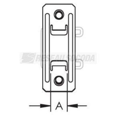  Attache poutre, interne, acier 