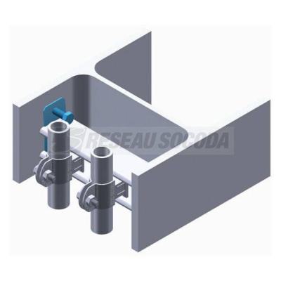  Attache poutre, interne, acier 