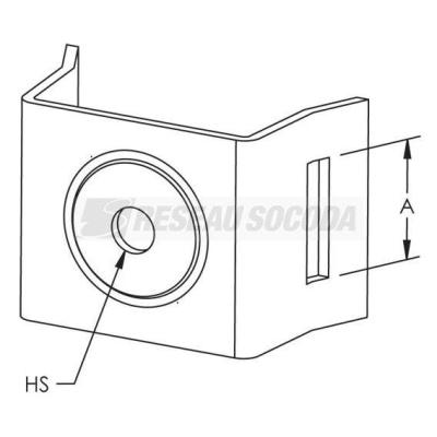  Support de signal�tique, trou 