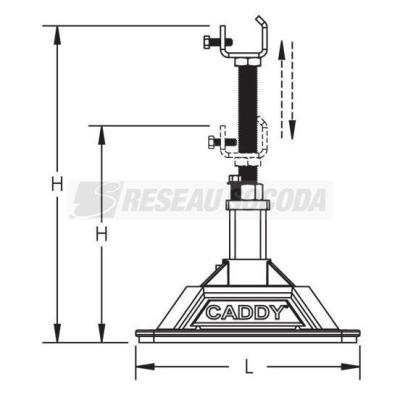  Agrafe nVent CADDY Pyramid PEB 