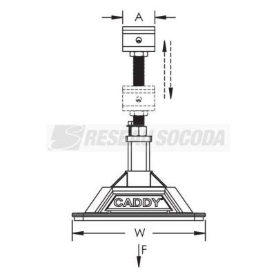  Agrafe nVent CADDY Pyramid PEB 