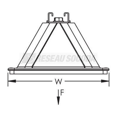  Support Pyramid profil fixe 4, 