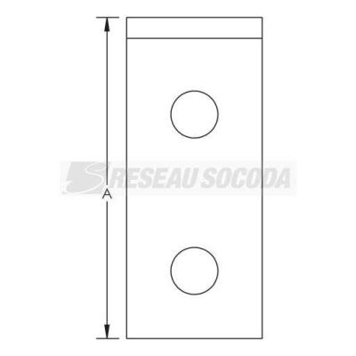  Equerre angle droit strut, 3 t 