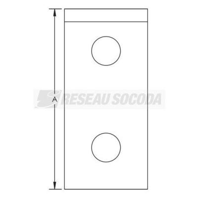  Equerre angle droit strut, 3 t 