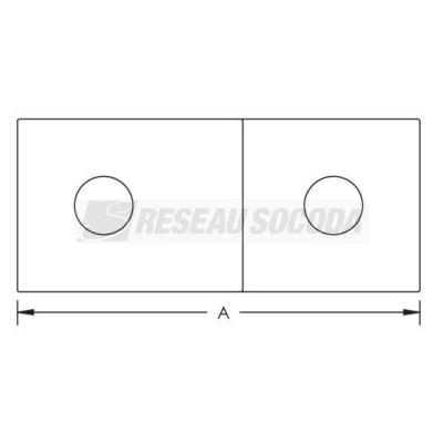  Support pour connection rail C 