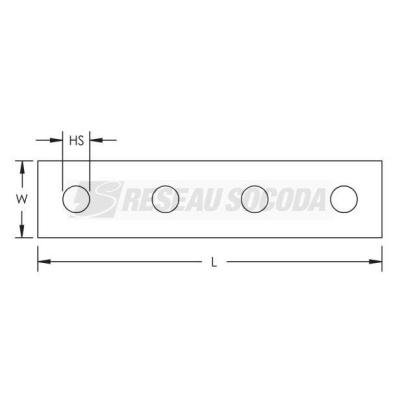  Connecteur interne, rail strut 