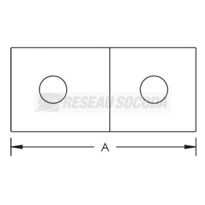  Support pour connection rail A 