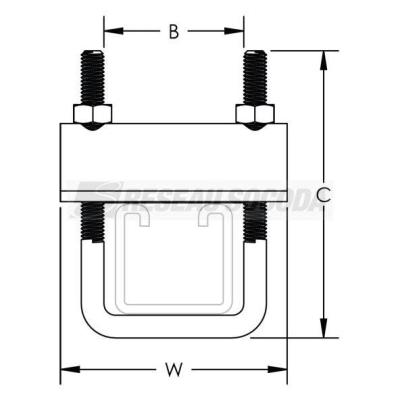  Attache de poutre pour profil 