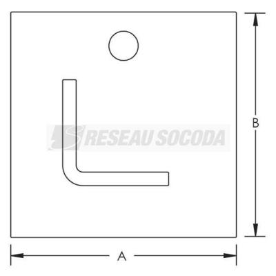  Embase pour profil strut, GAC 