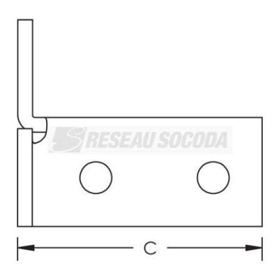  Connecteur double angle, 3 voi 