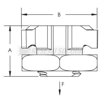  Ecrou pour profil strut, Rodlo 
