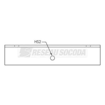  Equerre de fixation, L=305mm,t 