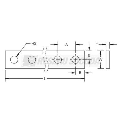  Barre cuivre double perfo DPCB 