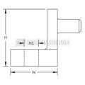  Support � un trou EB142-166SUP 