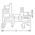  Support clip pour rail DIN EB1 