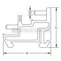  Support clip pour rail DIN EB1 