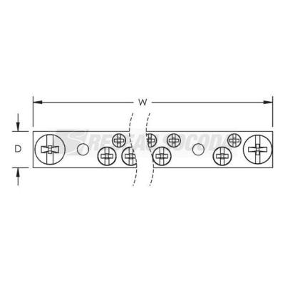  Barre double terre/liaison EBD 