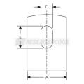  Equerre angle droit rail E0-E1 