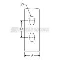  Support d'angle pour rail en C 