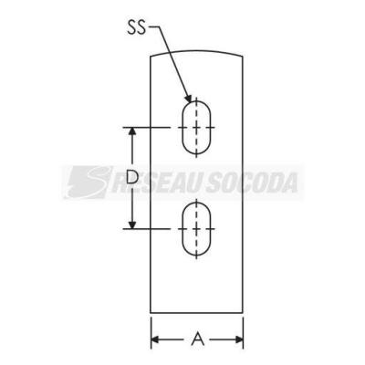  Equerre angle droit rail E0-E1 