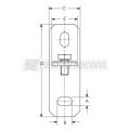  Support mural vertical, rail E 