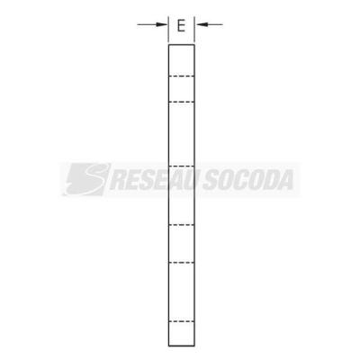  Console murale 35x35x250mm,Ele 