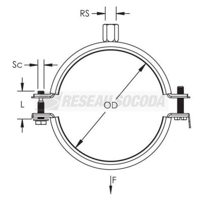 Collier isol�, gaine ventilati 