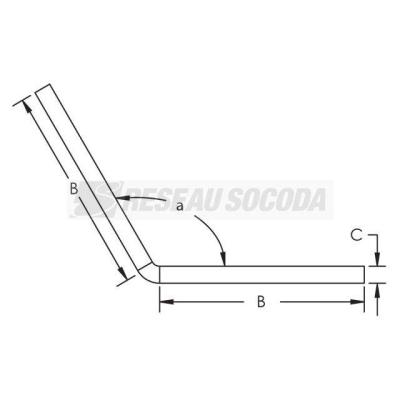  Equerre angle 135� rail E2-E4, 