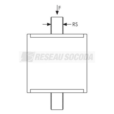  Isolateur de vibration, compre 