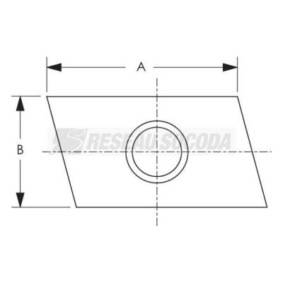  Ecrou rail E0-E1 pr�mont� M8x3 