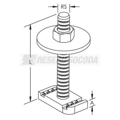 Ecrou profil pr�mont�, M10x40m 