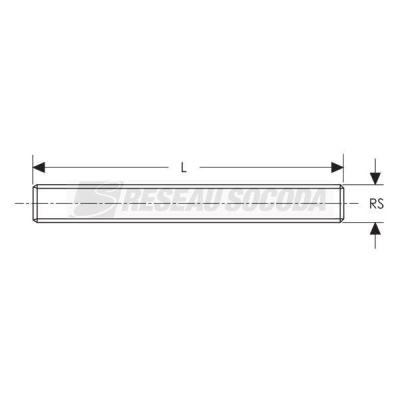  Embout filet�  M10x50mm,  �lec 