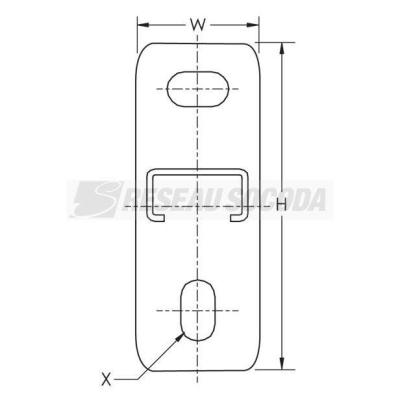  Console murale 34x20x200mm,Ele 